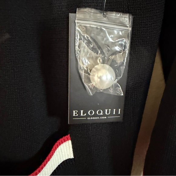 Eloquii Black and White Knit Dress NWT - Picture 7 of 9